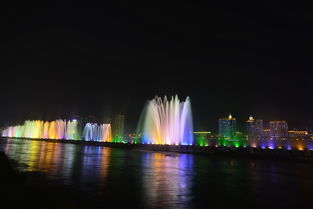 夜景音樂噴泉